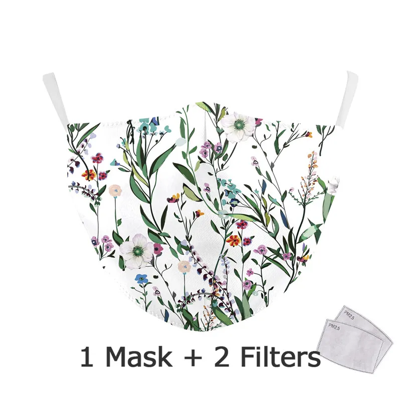 

Washable Reusable Mouth Mask Flower Aztec Mask Printed Masks Cloth Adult Protection PM2.5 Dust Mouth Cover Cloth Dust Adult Mask