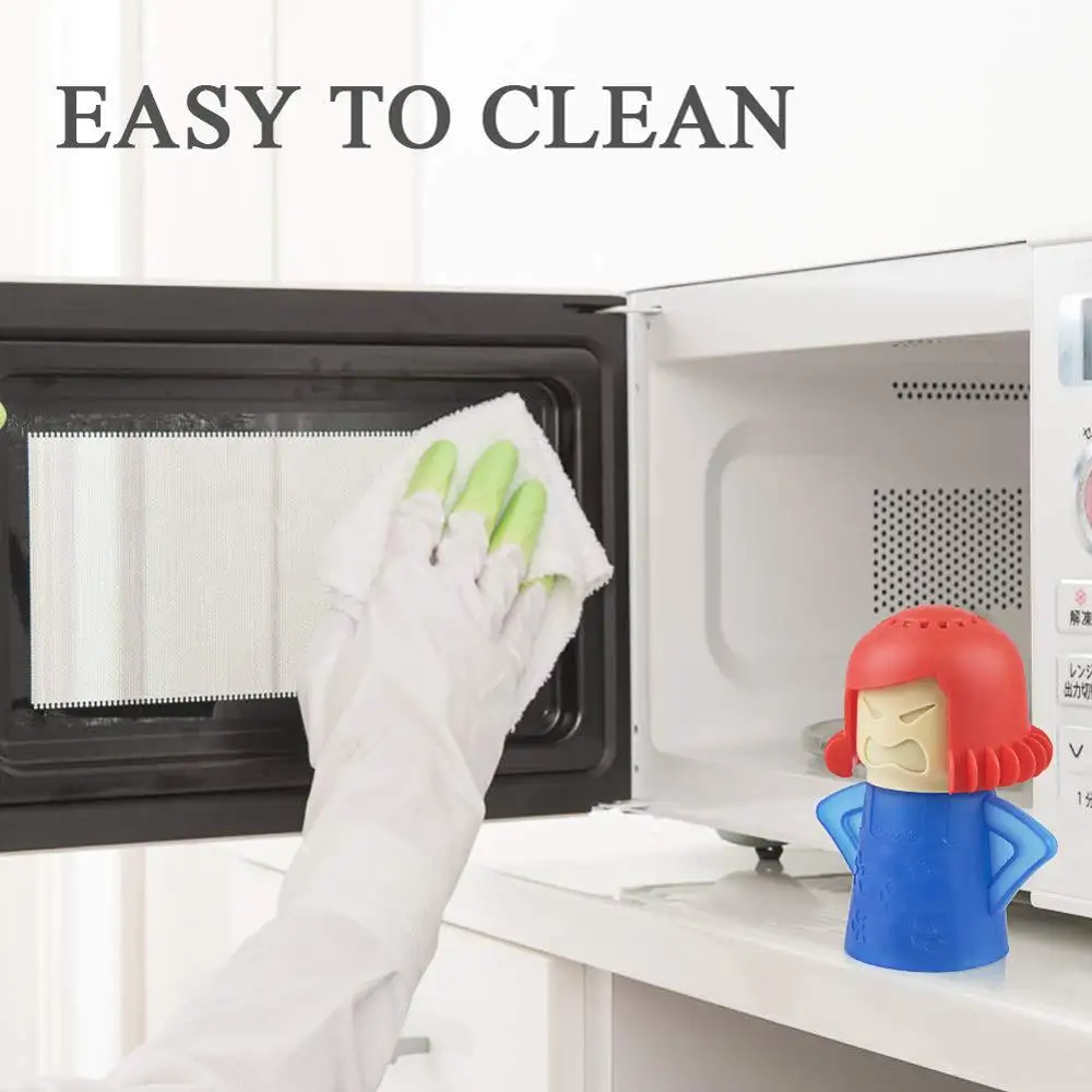 

Kitchen Mama Angry Microwave Cleaner Easily Clean Microwave Oven Steam Cleaner Appliances for Kitchen Refrigerator Cleaning