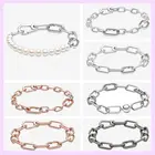 Женский браслет из серебра 2021 пробы, с бусинами и искусственным жемчугом