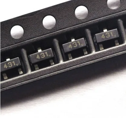 TL431 SOT 23 SMD 431 транзистор стабилизатора напряжения 0.5% прецизионный
