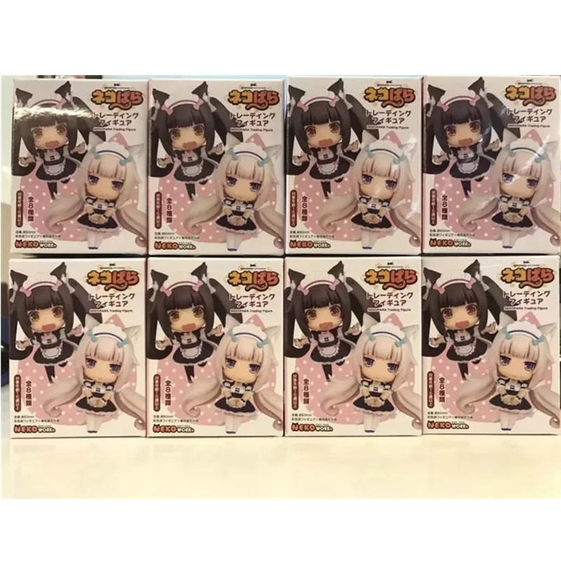 8 шт./компл. Q Posket Nekopara Chocola ваниль ПВХ фигура аниме японские модели игрушки