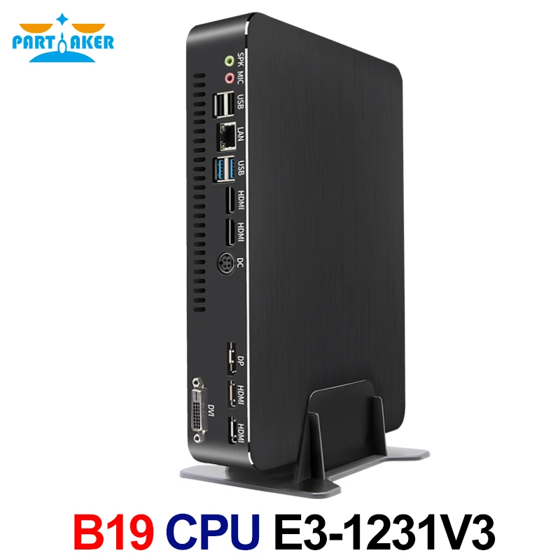 Игровой мини ПК par57 Xeon E3 1231V3 GTX1050TI 4G выделенная карта Win 10 настольный компьютер