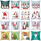 Наволочка для подушки рождественские украшения для дома, 2021, рождественские украшения, безликая кукла, рождественские подарки, новый год 2022