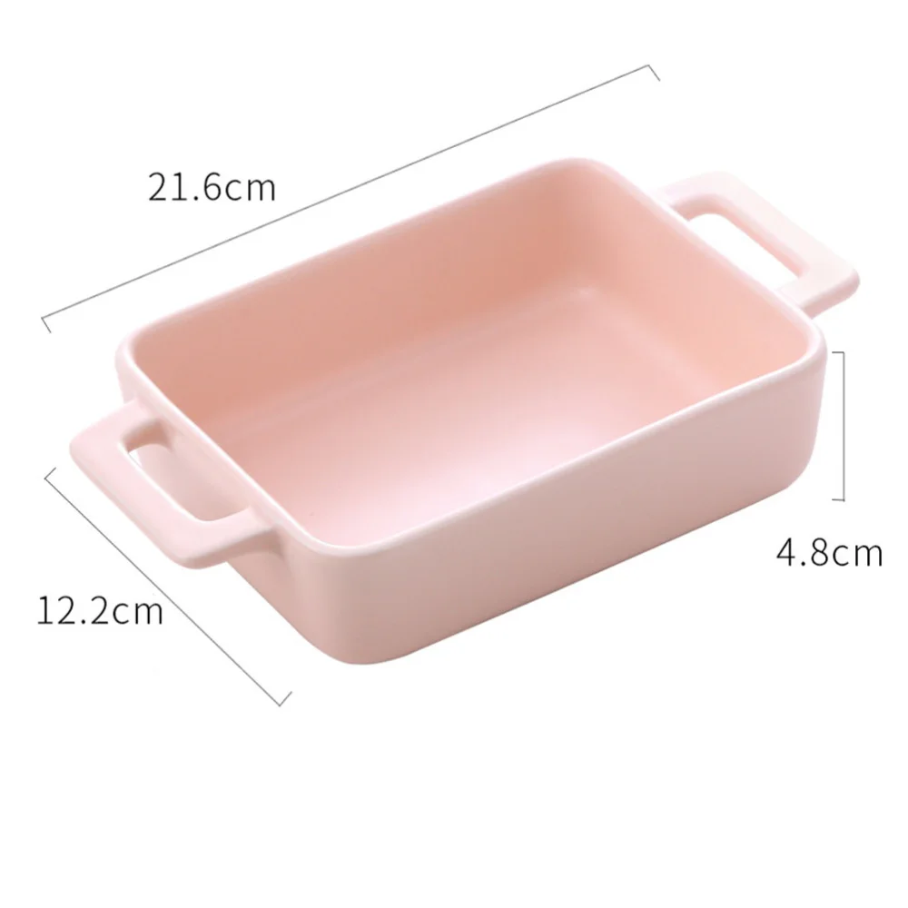 

1 Pc Reusable Cake Pan Bread Pan Double-ear Baking Bowl Creative Storage Bowl