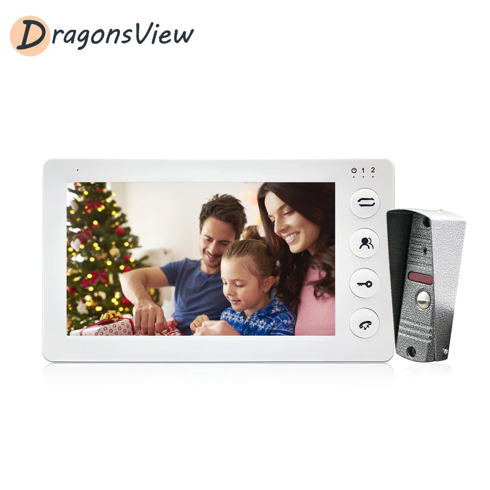 Видеодомофон Dragonsview с замком видеодомофон дверным звонком проводной доступ