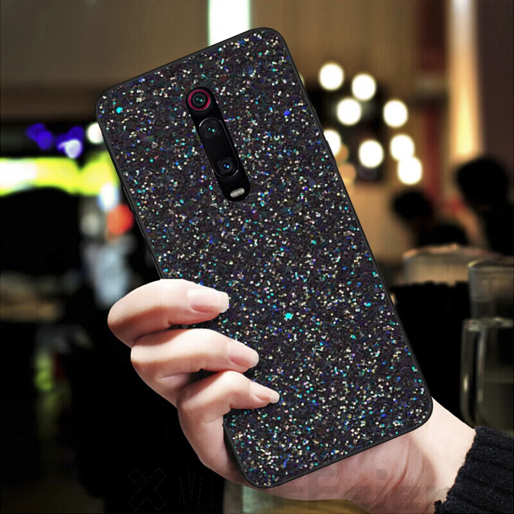 Viviana Золотой Розовый Блестящий черный мягкий чехол для телефона Redmi K20 Note4 4X 5 5A 6 6PRO