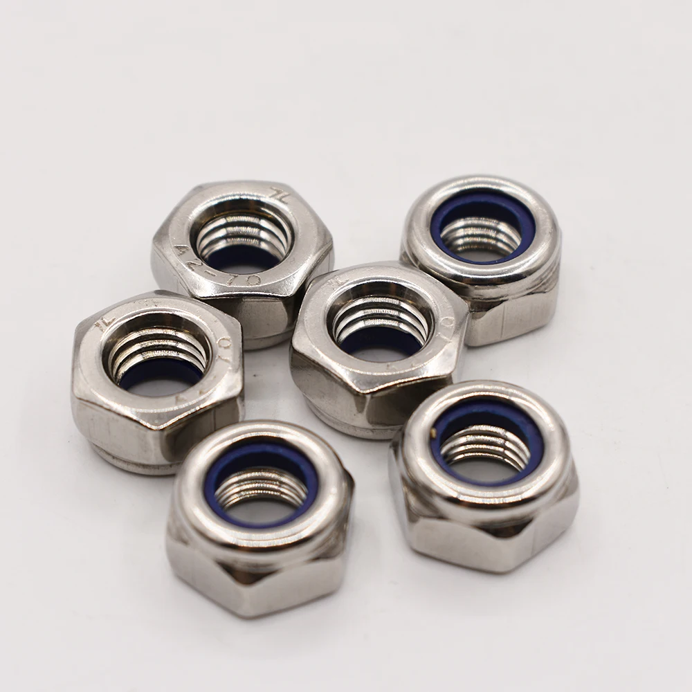 304 нержавеющая сталь замок гайка Locknut нейлон самоблокирующийся