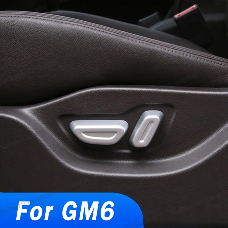 

Lsrtw2017 Car Seat Adjust Panel Knob Cover Trims for Trumpchi Gac Gm6 M6 2019 2020 2021 Accessories Auto Decoration Styling