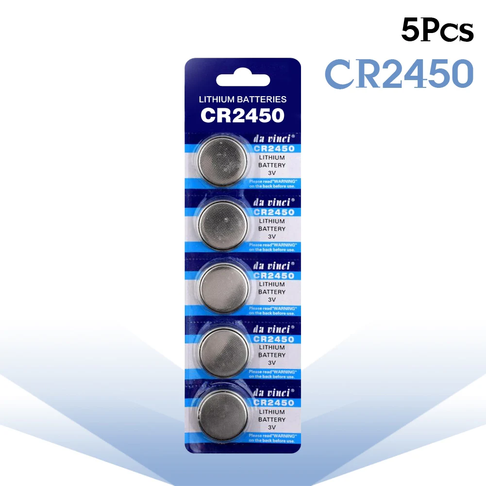 

5pcs CR2450 Button Batteries KCR2450 5029LC LM2450 Cell Coin Lithium Battery 3V CR 2450 For Watch Electronic Toy Remote