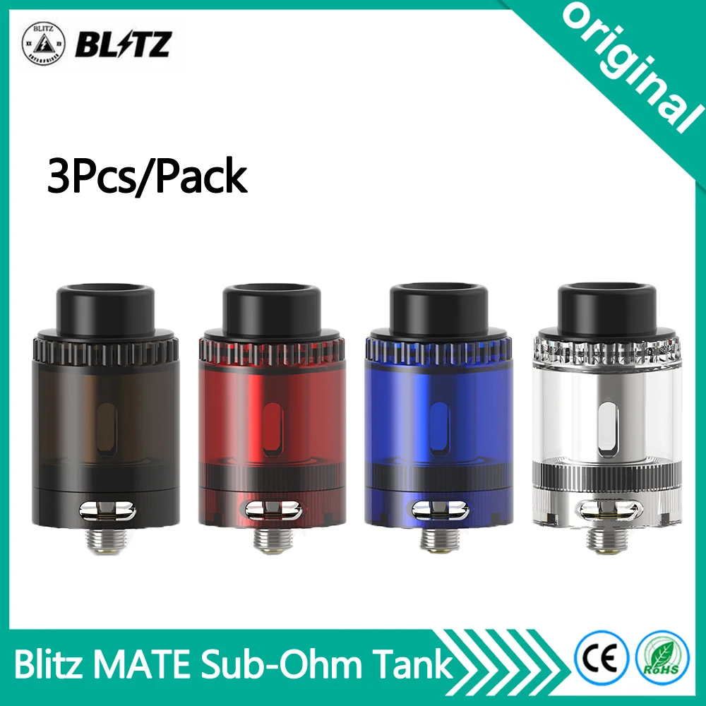 Атомайзер для электронной сигареты Blitz MATE Sub Ohm емкость сока 4 мл 510 Ом|Атомайзеры