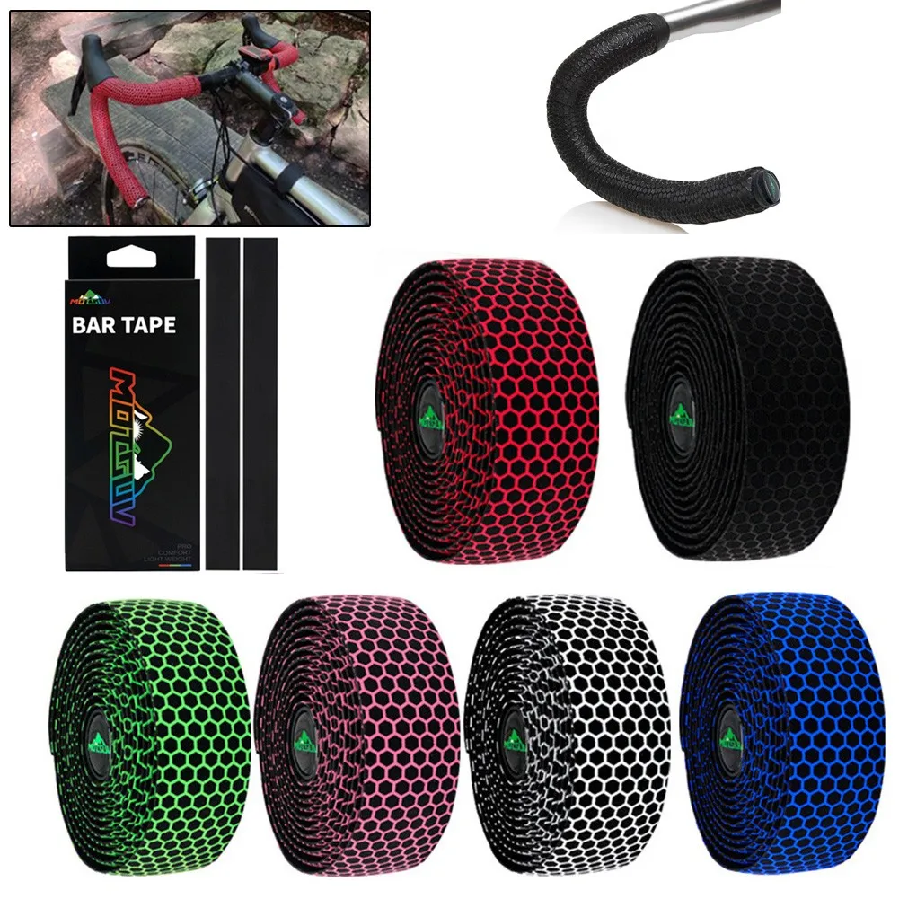 

Bicycle Handlebar Tape Bike Silica Breathable Handlebar Tape EVA Soft Breathable Bike Bar Tape Fixed Gear Belt Bicycle Accessory