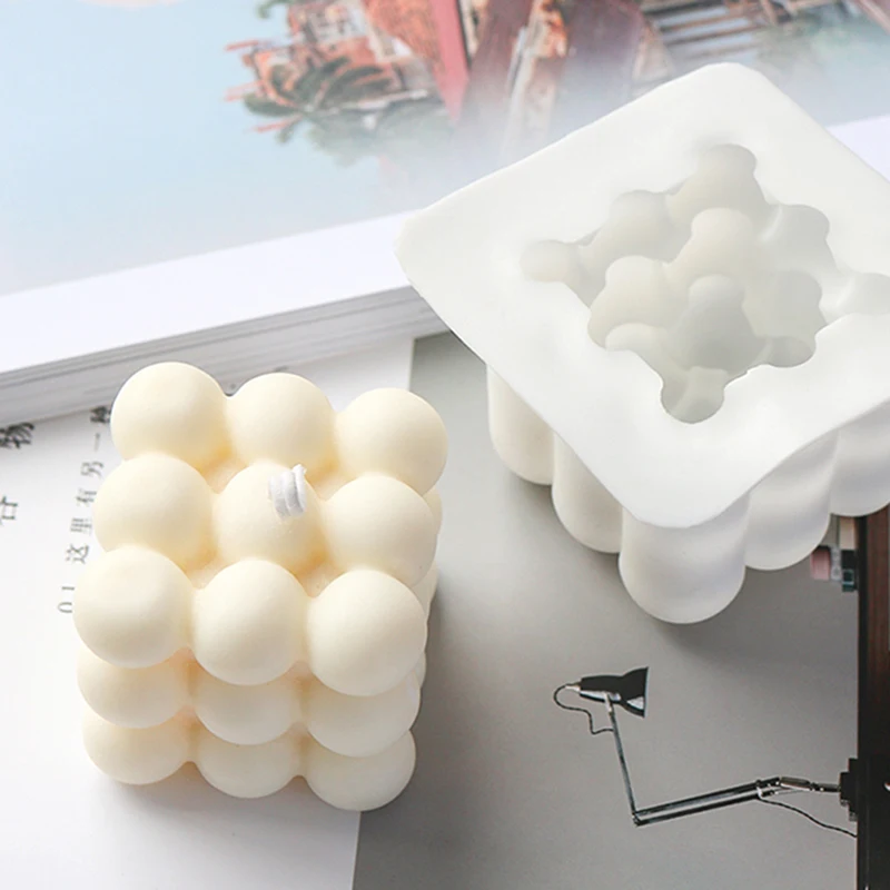 DIY 3D свечная форма ручной работы Ароматерапия Соевый Воск свеча силиконовая