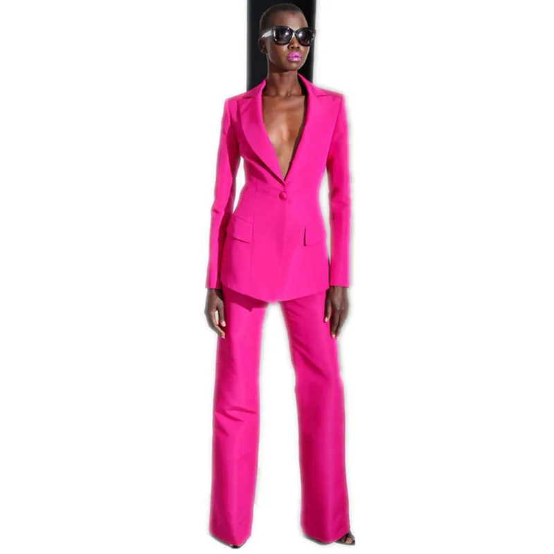 Новые женские модные повседневные Костюмы деловые костюмы для свадьбы