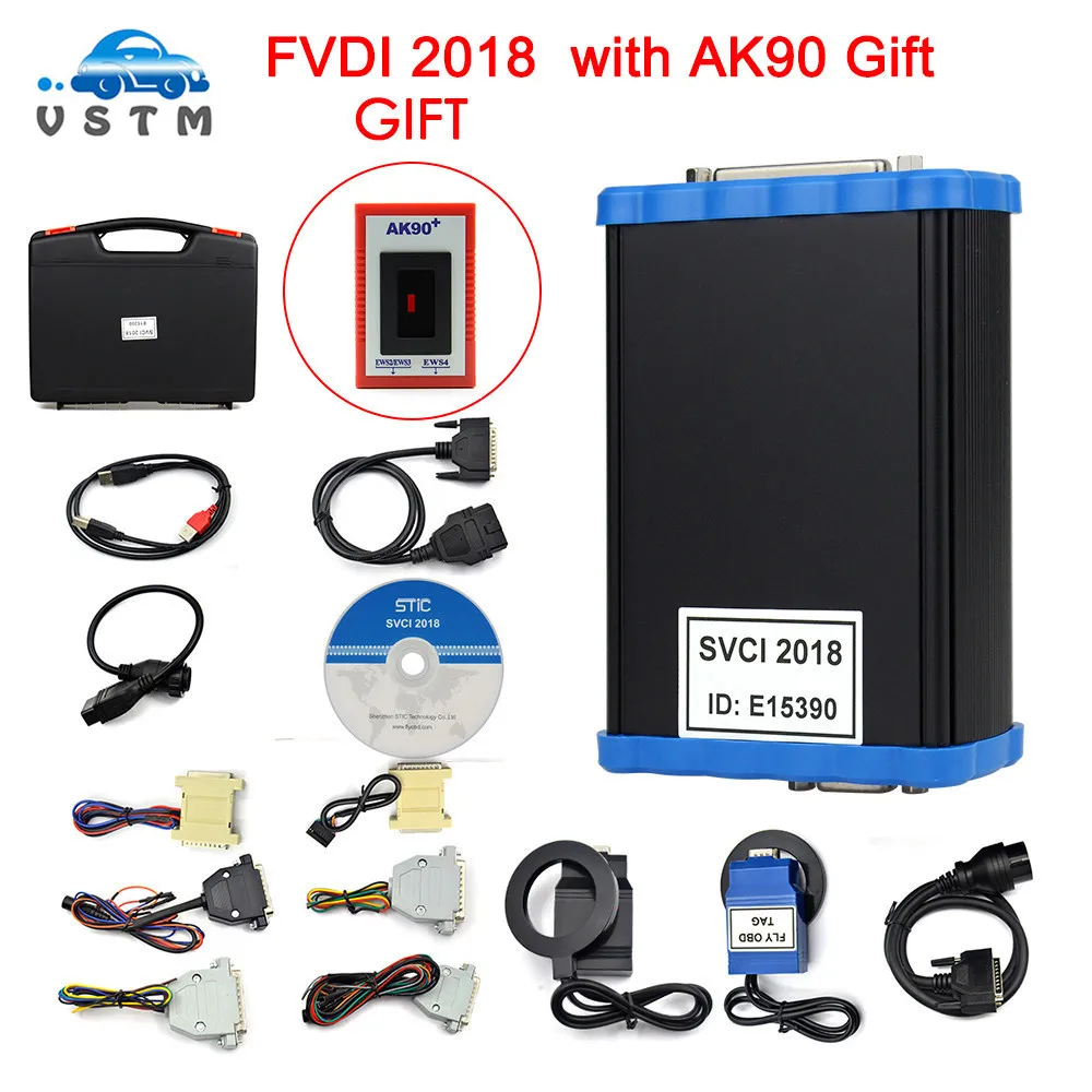 DHL диагностический сканер SVCI FVDI ABRITES Commander с 18 программным обеспечением Авто Диагностический V2018 версия с подарком