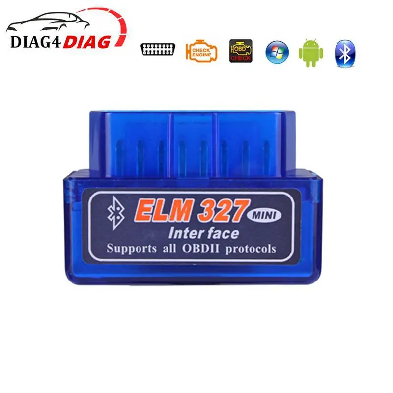 

ELM327 V2.1 Bluetooth MINI obd2 Scanner for Android Torque Windows Symbian Auto Diagnostic Tools Read Code for OBD2 Vehicles