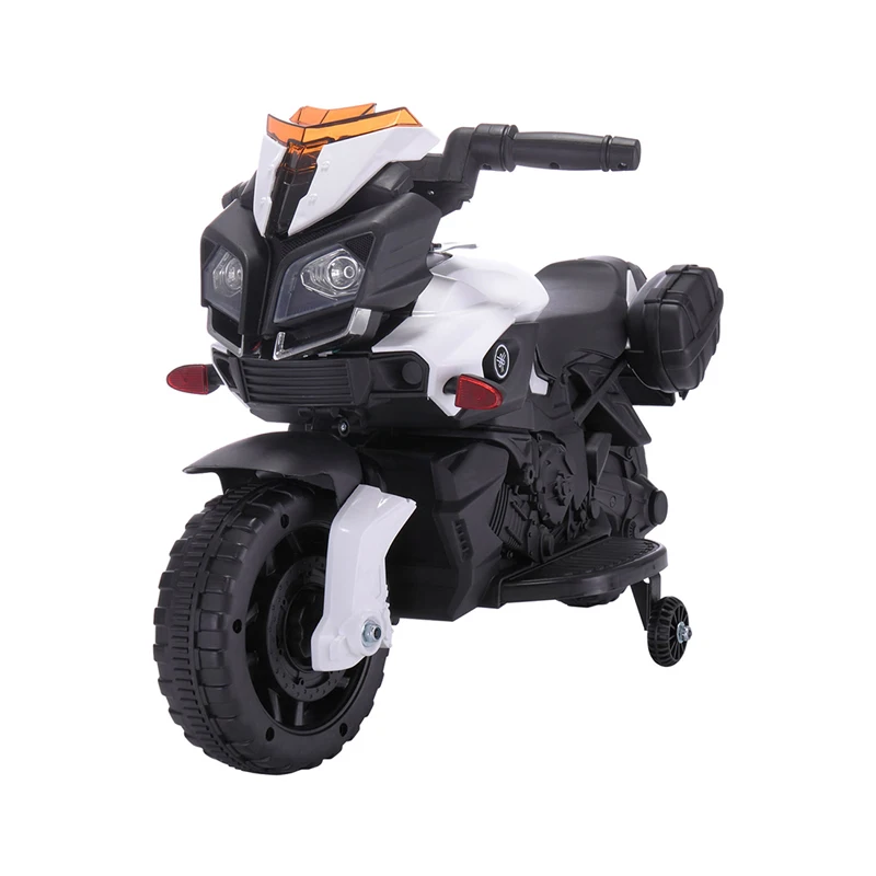Дети катаются на крутом электрическом мотоцикле игрушки для вождения автомобиля