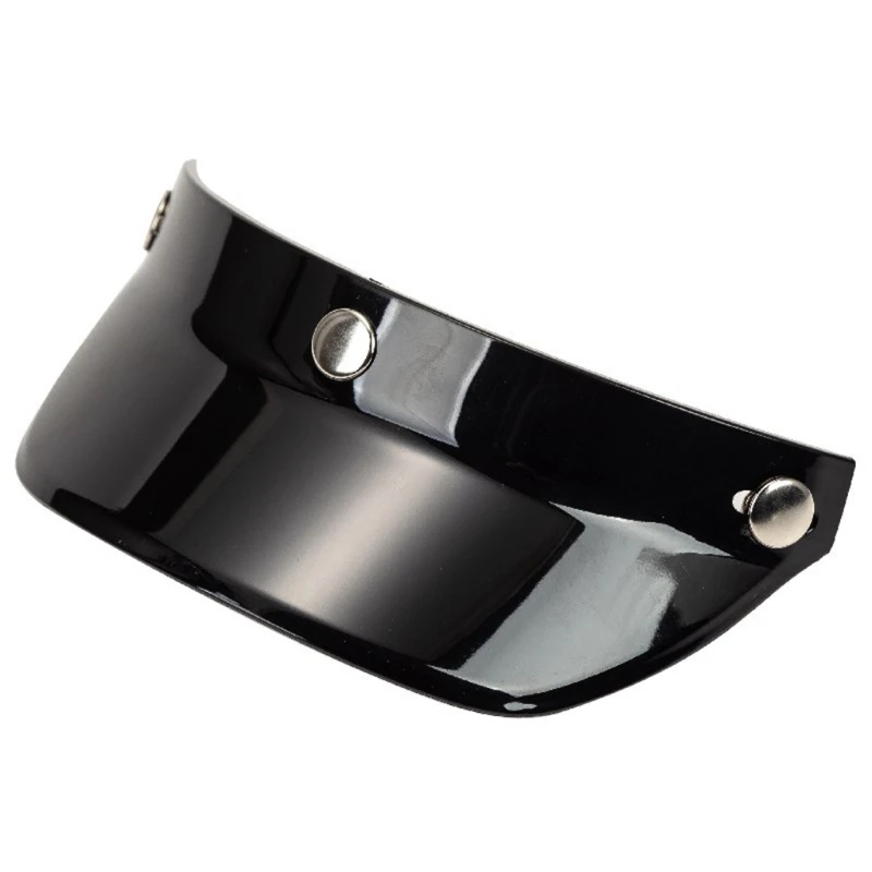2022 New 3-Snap Helmet Peak Lens 3/4 Helmet Visor Shield Motorcycle Helmet Accessories