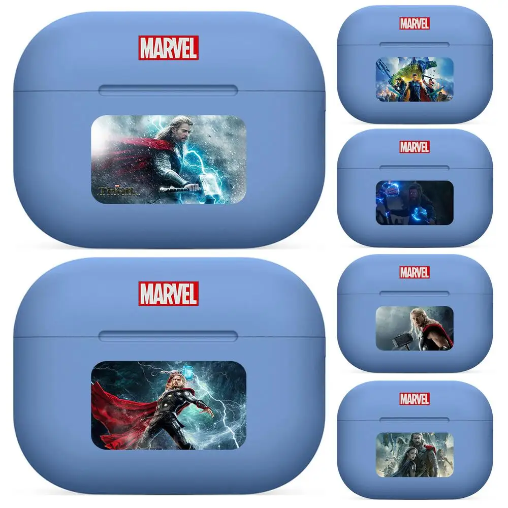 

HD Marvel Thor blue For Airpods pro 3 case Protective Bluetooth Wireless Earphone Cover For Air Pods airpod case air pod Cases 1