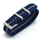 Высококлассный эластичный ремешок 20 мм 22 мм для французских войск парашютный ремешок для часов в стиле НАТО