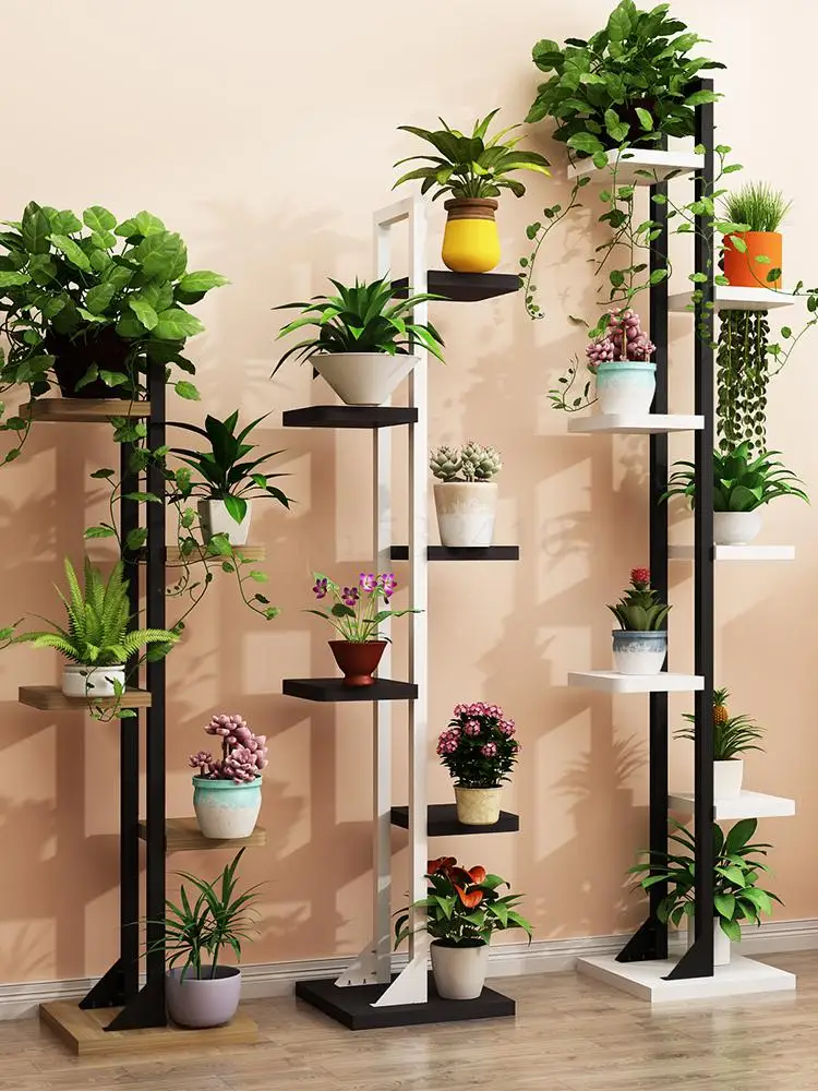 Стойка-подставка для зеленого цветка Многоуровневая комнатная стойка балкона в