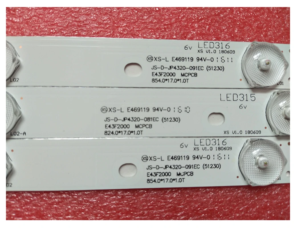 Светодиодная лента для подсветки AKAI AKTV432 JS-D-JP4320-091EC JS-D-JP4320-081EC E43F2000, 3 шт., D43-F2000 от AliExpress WW