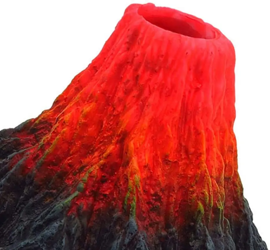 

Aquarium Volcano Fish Tank Bubbler Decorations Resin Volcano Ornament for Aquarium Decoration