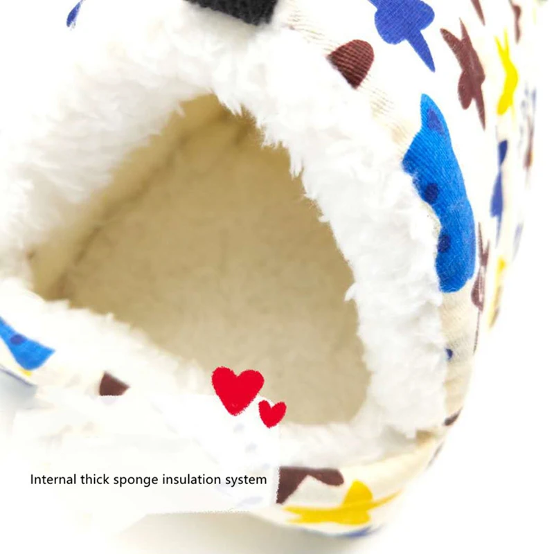 

Pet Hamster Hammock Cage Winter Warm House Plush Soft Hanging Bed for Hamster Squirrel Little Mouse Mini Animal Living Nest