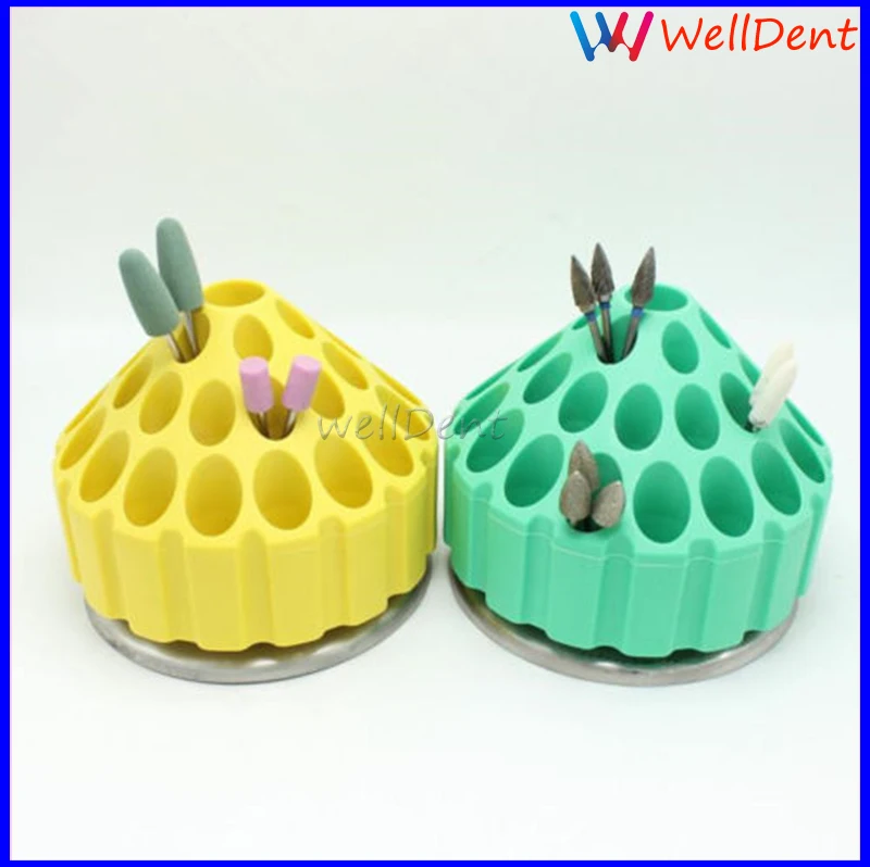 

1 PCS Dental Silicone Polishing Burs 35 Holes Burs Holder For Sale Rotatio