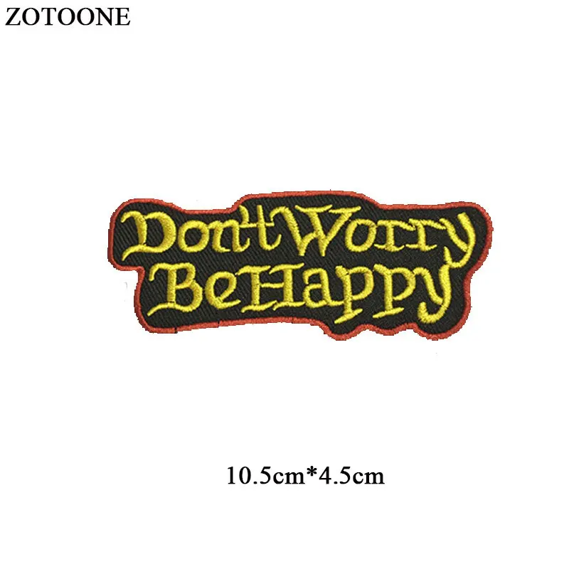 Нашивка ZOTOONE с надписью для одежды футболки нашивки утюгом теплопередачи Diy
