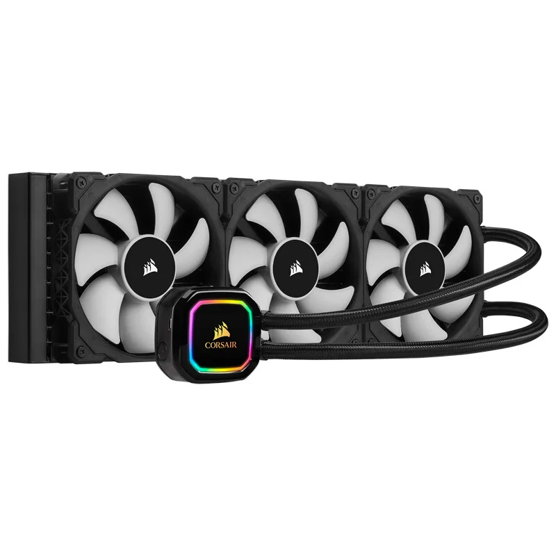 

USCORSAIR H150i RGB PRO XT Liquid CPU Cooler 360 Cold Row/Magnetic Levitation Fan/RGB Cold Head/Software Control Water Cooling