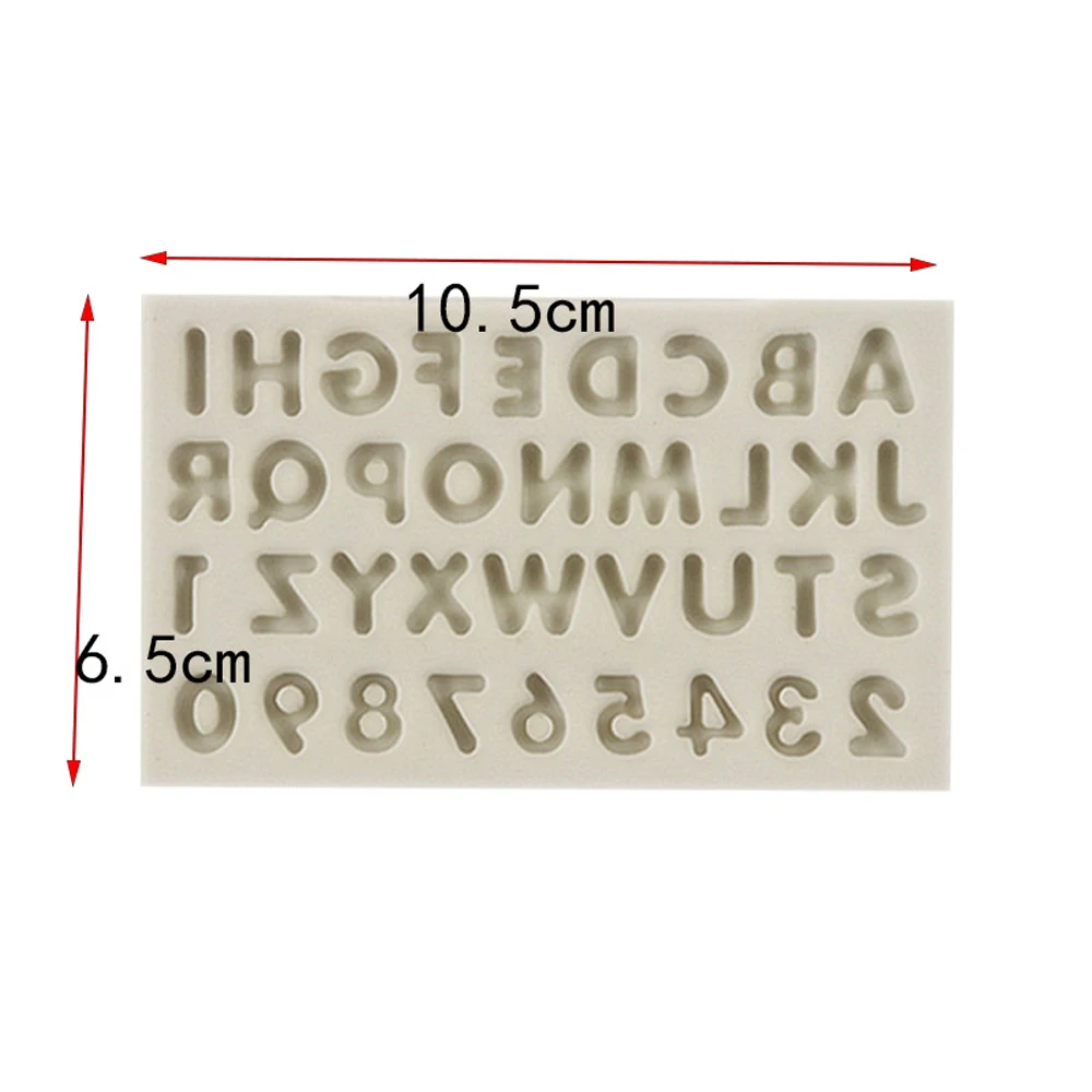 FDA силиконовые формы для конфет с английскими буквами и цифрами шоколада на день
