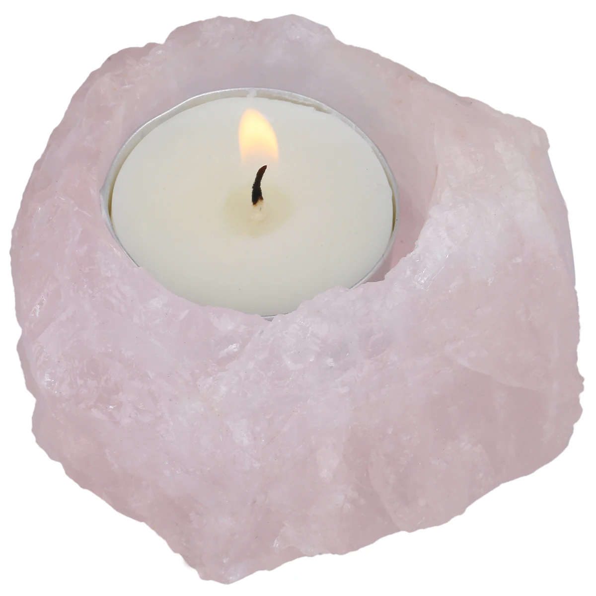 Natural Rough Crystal Stone Candlestick Candle Holder Irregular Succulent Plant Pot Table Decoration Room Decor Home Ornaments