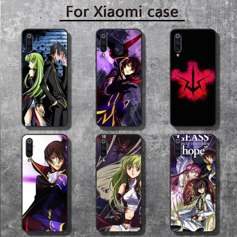 

Lelouch vi Britannia Code Geass anime Phone Case for Xiaomi mi 6 6plus 6X 8 9SE 10 Pro mix 2 3 2s MAX2 note 10 lite Pocophone F1
