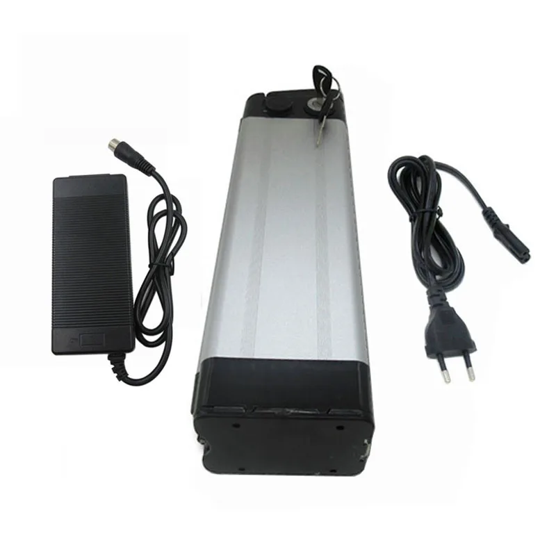

500W 36V 8AH Silver Fish Electric Bicycle lithium ion battery with 42V 2A charger and 15A BMS Top discharge
