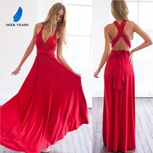 DEERVEADO Sexy Women Multiway Wrap Evening Dresses 2021 Boho Maxi Club Dress Bandage Long Party Dresses Robe De Soiree LQ2035 (4)