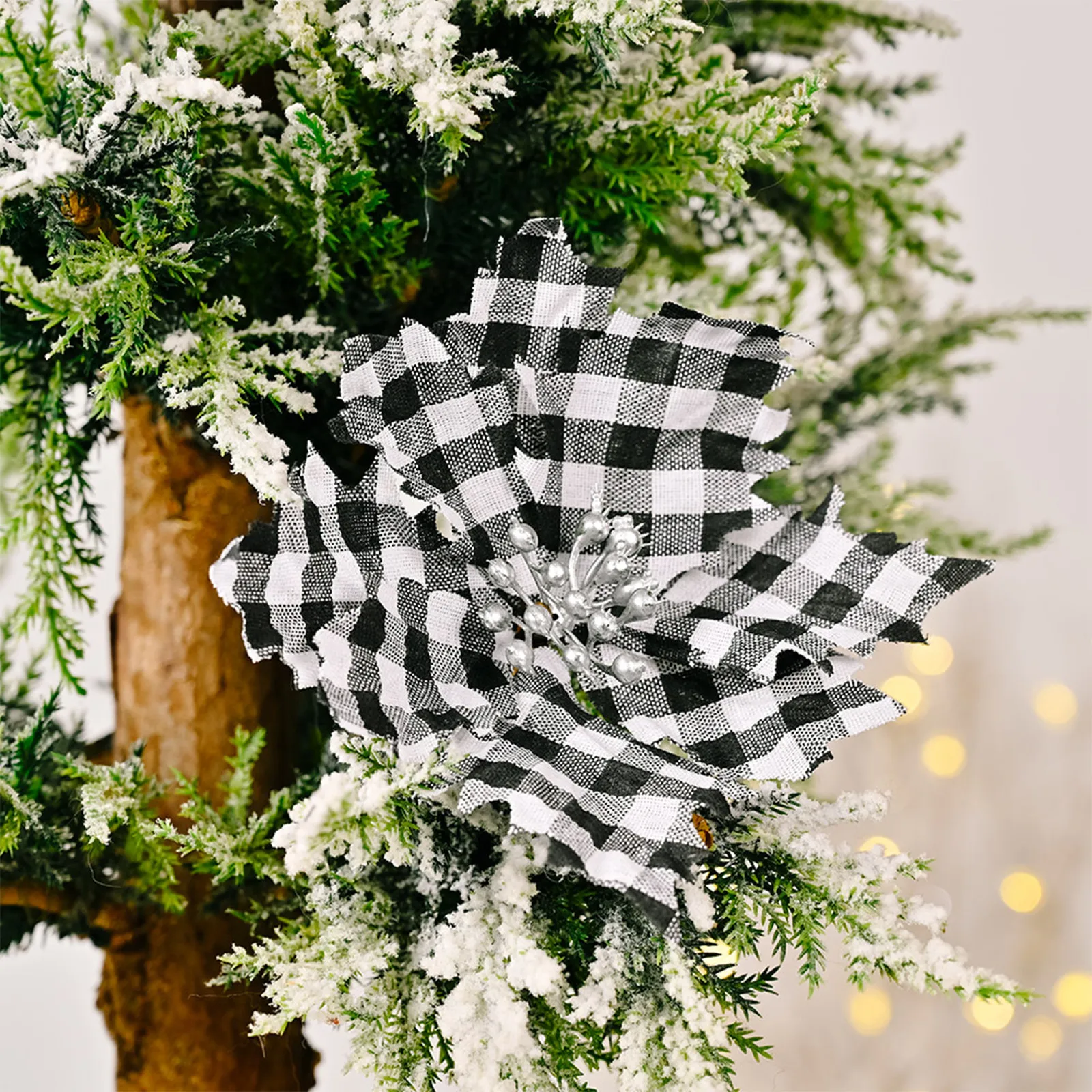 Новое поступление 2021 рождественские украшения в клетку искусственные