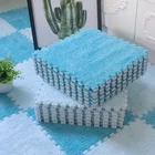 Мягкий плюшевый детский коврик 30*30 см, игровой коврик из вспененного этилвинилацетата, развивающий коврик-пазл, коврик-интерлок для пола в гостиную