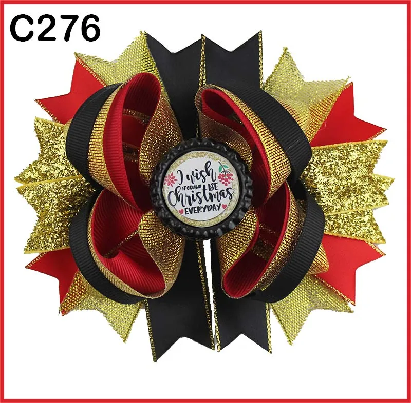 Бесплатная доставка-D 35 шт. рождественские банты для волос с перьями конфетный