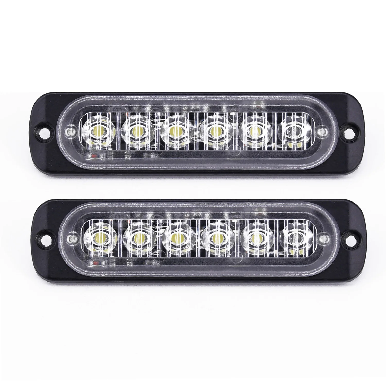 1pc Car 6*LEDs Lights Work Bar Lamp Driving Fog Offroad SUV 4WD Daytime Running Light Fog Light Headlight Flash Light White