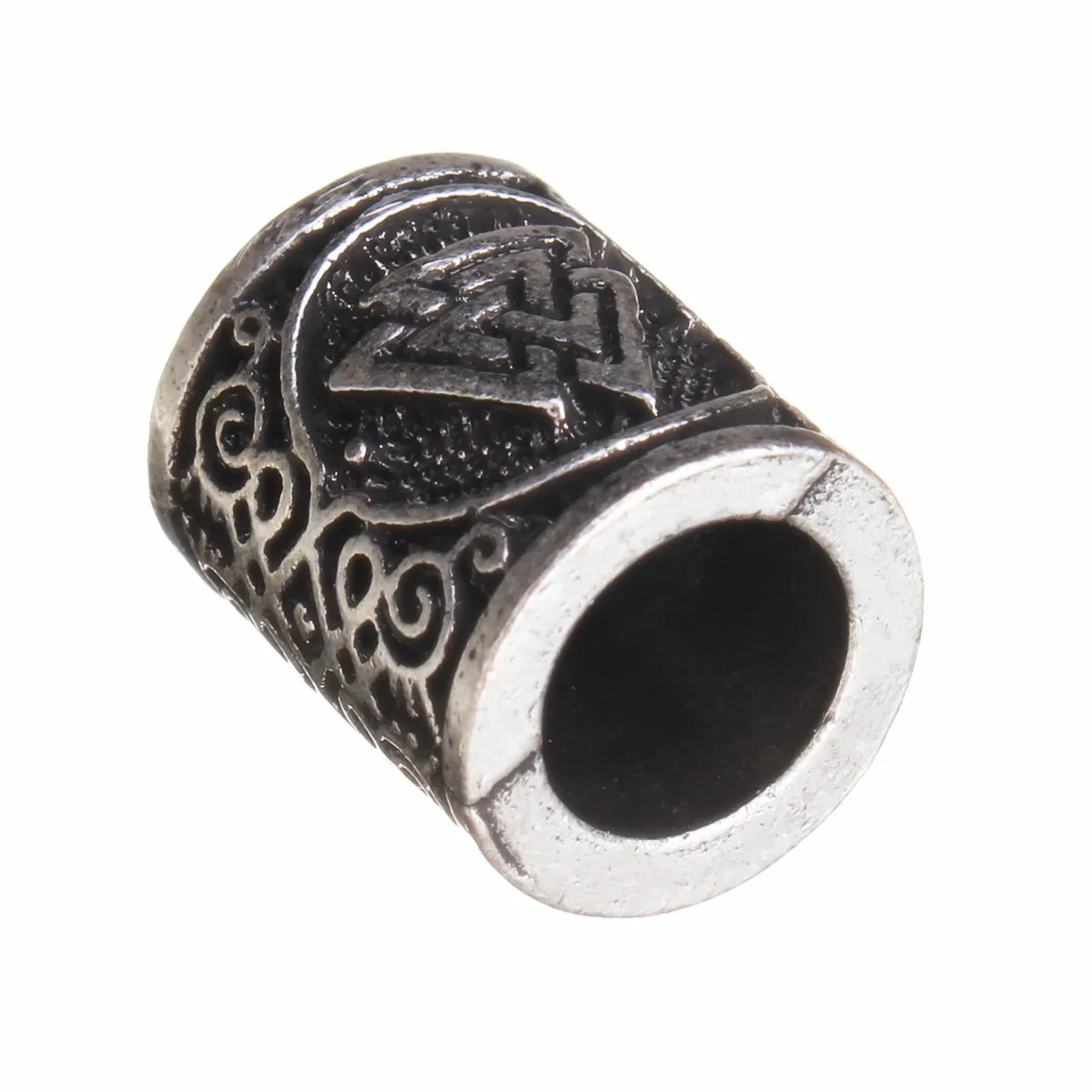

Metal Norse Runes Charms Bead Silver Dreadlock Beard Hair Ring for DIY Findings Bracelets Pendant Necklace Jewelry