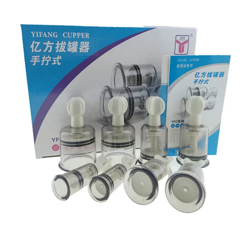 

8Pcs Vacuum Cupping Set Magnet Therapy Acupressure Suction Cup Tank Body Pain Relieve Body Massage Cups