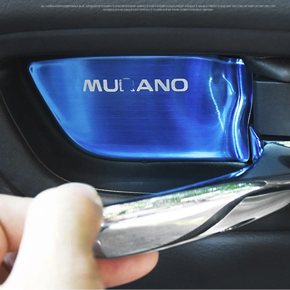 Для nissan murano 2015 2021 автомобиля Интер дверные ручки чаши Крышка защитная наклейка