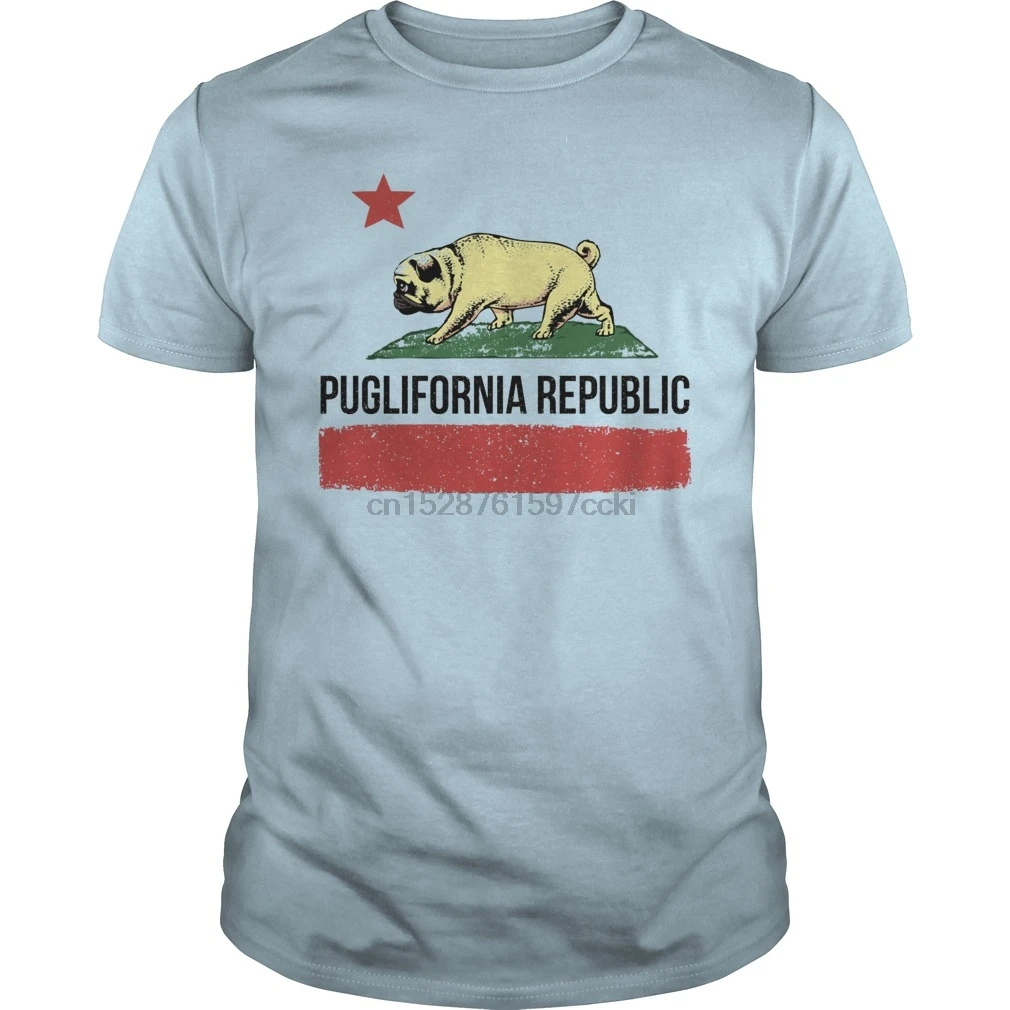 Men tshirt PUGLIFORNIA REPUBLIC cool Printed T-Shirt tees top | Мужская одежда