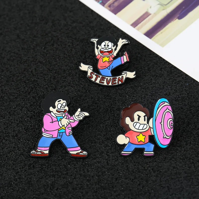 Стивен Вселенная лента буквы значок воротник брошь на рюкзак украшение булавка |