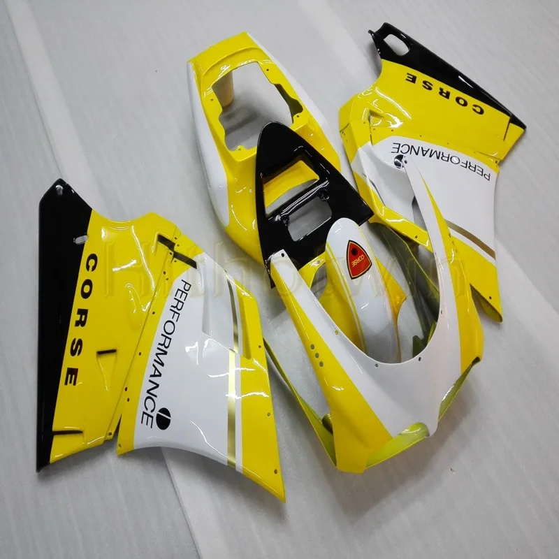 Болты + Пользовательские желтые белые мотоботы на одно изделие для 748 916 996 1996 1997 1998