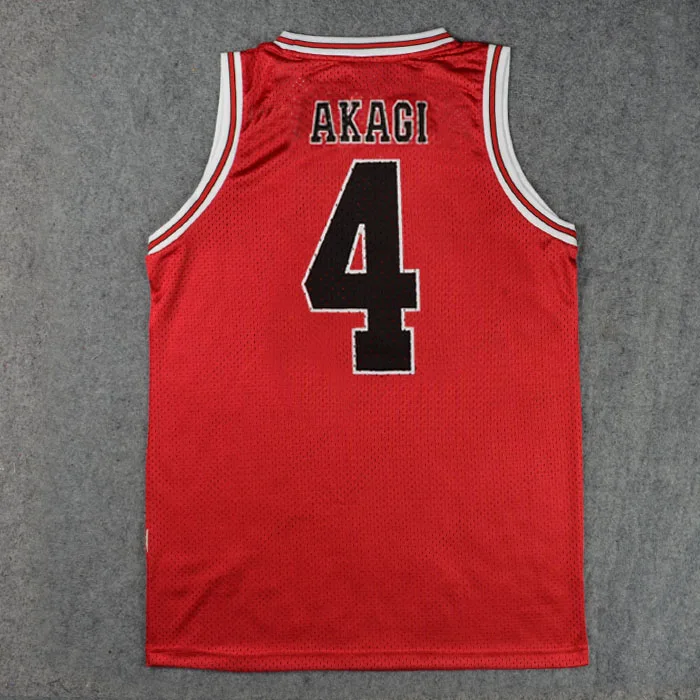No. 4 jersey Аниме SLAM DUNK Косплей Костюм Hanamichi Sakuragi Rukawa Kaede для взрослых и детей Баскетбольная одежда Джерси - Цвет: No. 4 jersey