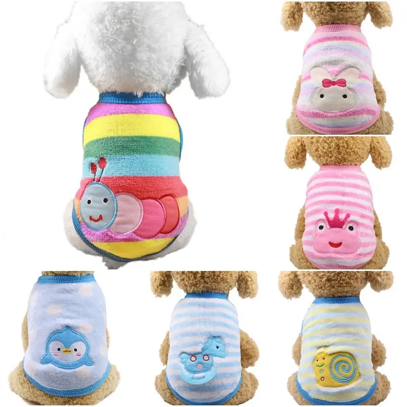 6 размеров сезон осень зима пальто для щенков и кошек с героями мультфильмов