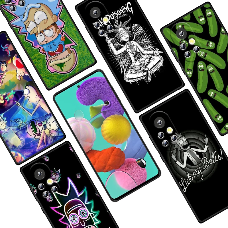 

Anime Ricks And Pic For Huawei Nova 9 8 7 6 SE 7i 5T 5i 5Z 5 4E 4 3i 3 E 2i 2 Lite Pro 2017 Black Phone Case Funda Capa