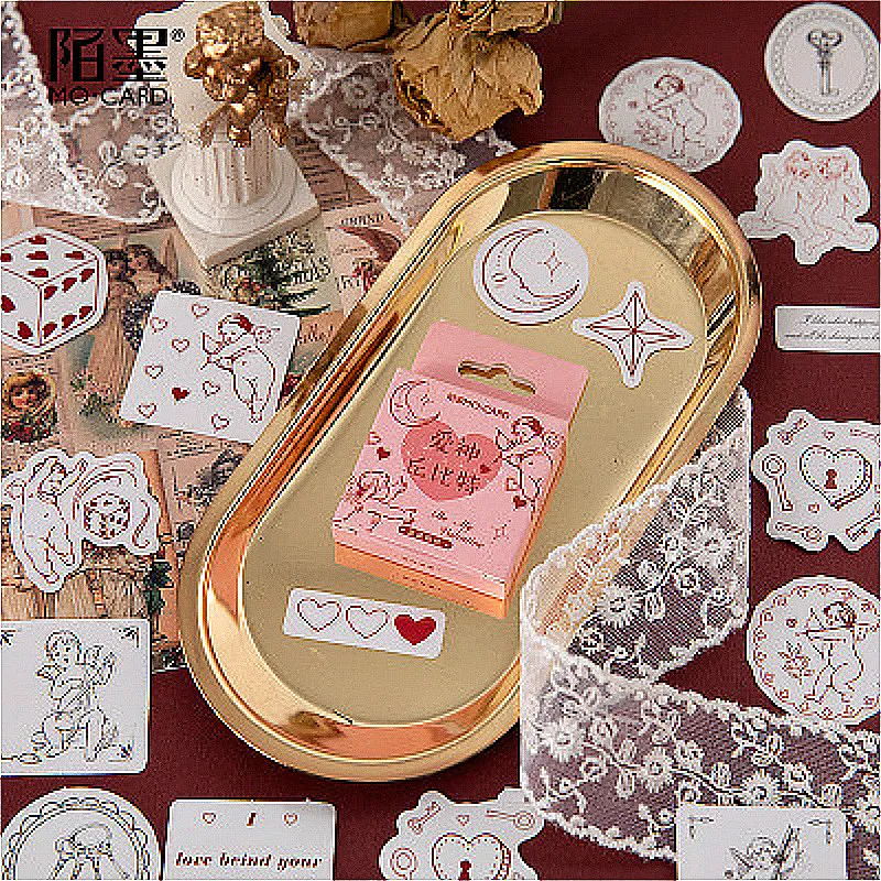 45 предметов Милые принты Зимние детские носки Амур Бог любви Блокнот Закладка