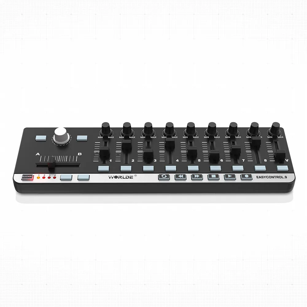 Worlde Easy Control.9 портативный мини-USB 9 Slim-Line Control MIDI ler | Спорт и развлечения